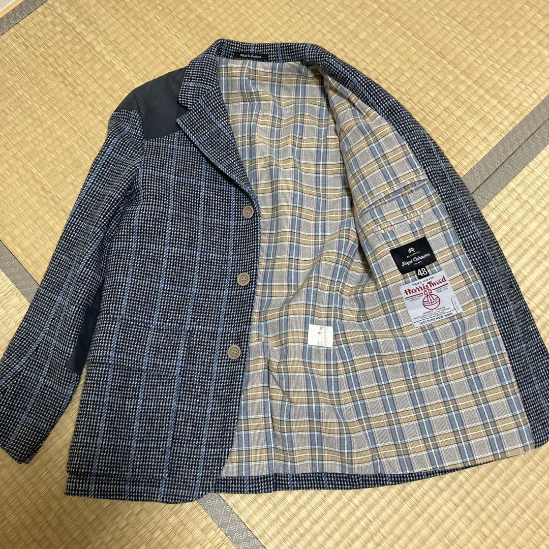 Nigel Cabourn Harris Tweed Plaid Mallory Jacket Blouson Men Nigel Cabourn Harris Tweed Plaid Mallory Jacket Blouson Men