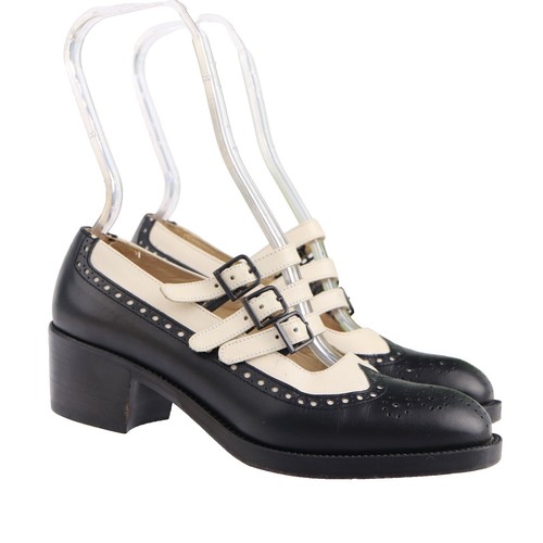 Escarpins Dolce Lei Tweed Rouge Et Noir Taille 9.5 US - Occasion Très Bon état