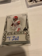 Tank Dell 2023 Leaf Trinity Football Clear RC Auto /99