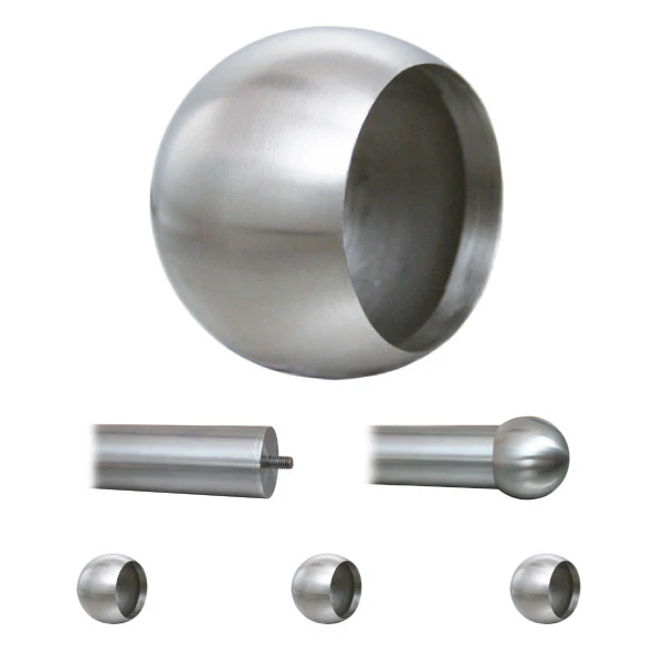 Guss Abschlusskugel Kugel Edelstahl Zierkugel Sackloch V2A Kugeln Rohr Abschluss