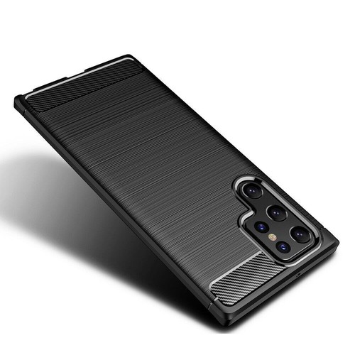 Coque Silicone Effet Carbone Alu Brossé Pour Xiaomi Redmi Mi A3 - Noire, Neuve