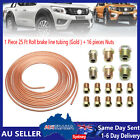 <!--F#f_0-->3/16 Inch 25 Foot Copper Brake Line Kit Copper Nickel Alloy 16 Fittings All Size<!--F/-->