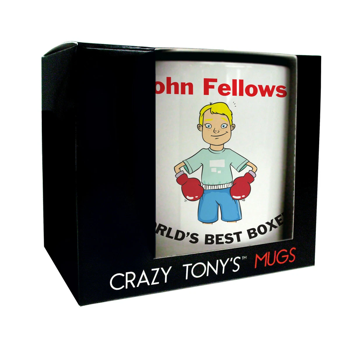Personalised Boxing Presents For Boys Boxers Mug Crazy Tony s