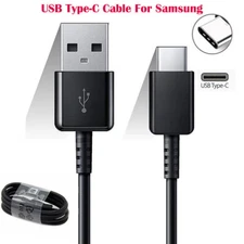 USB Type C Cable Fast Charging For Samsung Galaxy S21 S10 S9 S9+ Plus Note 10+