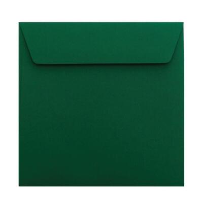 25 Quadratische Briefumschläge In Tarngrün – 146 X 146 Mm, Dreieckslasche Mit Innenfutter, Feuchtklebend, 100 G/m²