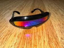 SPACE ROBOT PARTY CLUB RAVE COSTUME CYCLOPS FUTURISTIC SHIELD SUN SUNGLASSES