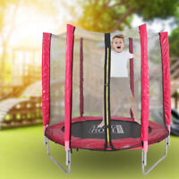 5ft Small Round Trampolines With Safety Enclosure Net Fun For Kids Outdoor Toy