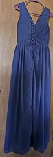 Jj's House A-line Floor-Length Chiffon Mother Of The Bride Dress Size 10 Lace Up