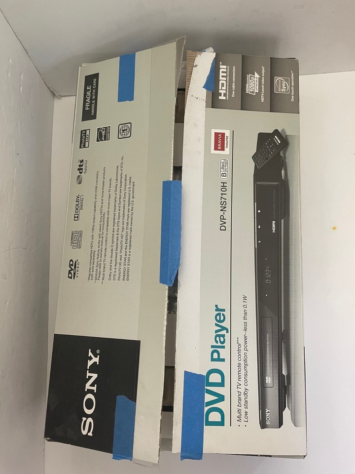 Sony DVPNS710H HDMI CD/DVD Player W/Remote AND CABLES WORKS eBay