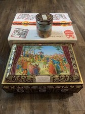 E. Otto Schmidt German Cookie Tin Lebkuchen Cookie Biscuit Tin Box 16.5 x 11.75"