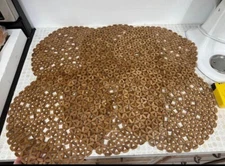 6 Large Wooden “Bohemian” Trivet 14”