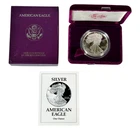 US 1993 P Proof Silver Eagle with Box COA Key Date Bullion Coin