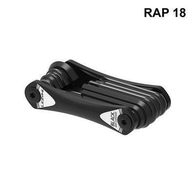 Lezyne RAP II 18 Multi-Tool Aluminum, Anti-Corrosion Steel, Versatile Cycling