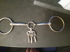  Loose Ring Snaffle Bit 5 1/2 in mouth stainless steel keys players eldonian 