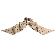 CHANEL Silk Logo Coco Mark Ribbon Hair Accessories Scrunchie Women's Used KOER-0