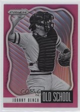 2021 Panini Prizm Old School Pink Prizm Johnny Bench #OS-8 HOF 0x4v