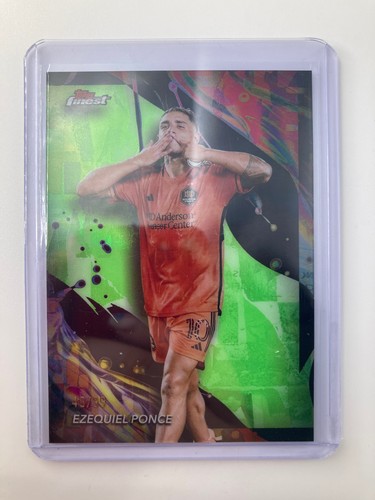 TOPPS MLS FINEST 2024 EZEQUIEL PONCE HOUSTON DYNAMO PARALLEL 43/99