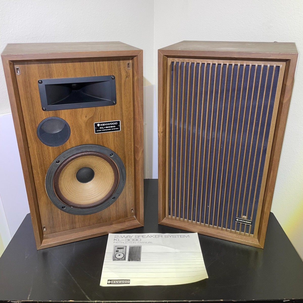 Kenwood KL-3090 Speaker Bookshelf Speakers Vintage Japan