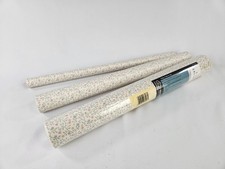 Vtg Village Wallpaper Double Roll New Floral Flowers Prepasted Vinyl Washable