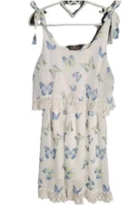 Woman’s Hot Topic Dress Alice Through The Looking Glass Butterfly Floral Lace