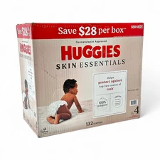 Huggies Skin Essentials Disney Baby Diapers 132-Count - Size 4 (22-37lb)