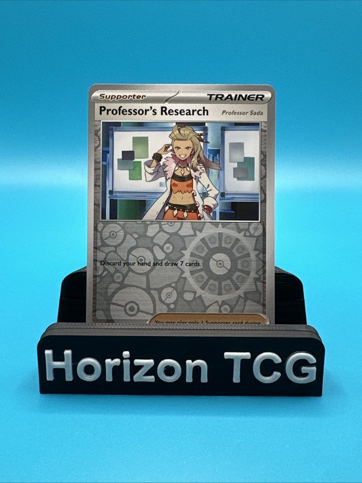 Pokemon- Professor's Research (Reverse Holo) 087/091 Paldean Fates / NM