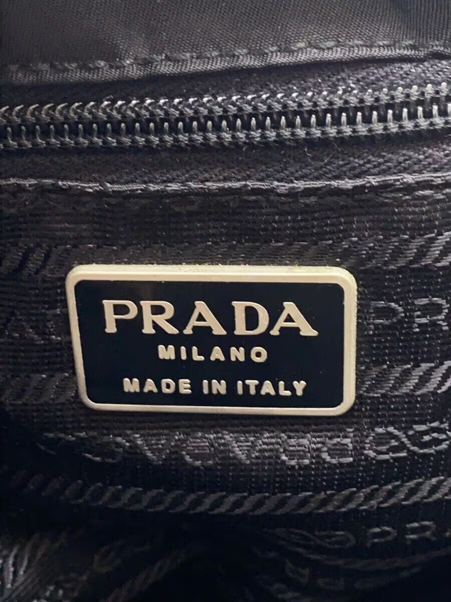 PRADA Backpack Nylon BLK Solid Authentic Rare Exc… - image 5