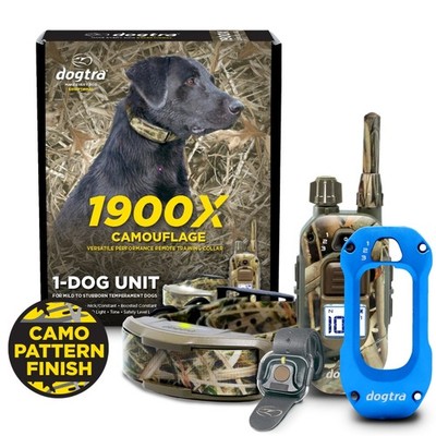 Dogtra 1900X 2-Dog + 1 Handsfree + X-Shield - Blue - 3/4 Mile Range, Waterproof