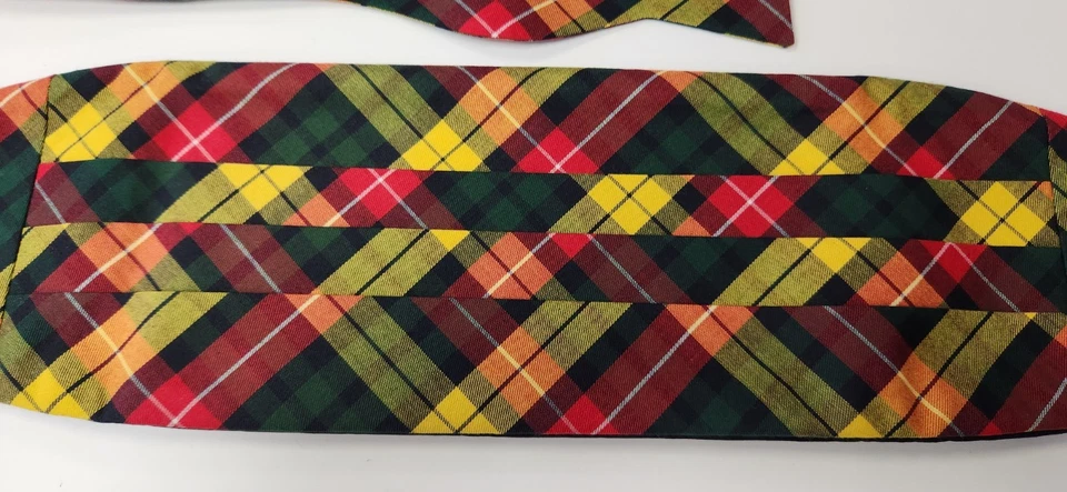 Juego de pajarita y faja hecha a mano #92 hecho en EE. UU. Foto 2 de 3