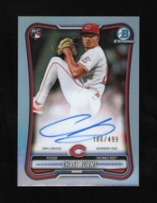 2026 Bowman Chrome Baseball CHASE BURNS RC Refractor Auto /499 REDS