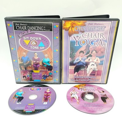 Jodi Stolove Chair Dancing DVD Lot (2) Chair Yoga And Sit Down & Tone Up