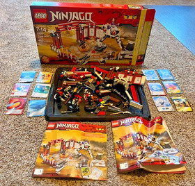LEGO NINJAGO 2520 WITH MINI FIGURE COLE DX & AONGEZAI USED INSTRUCTIONS INCLUDED