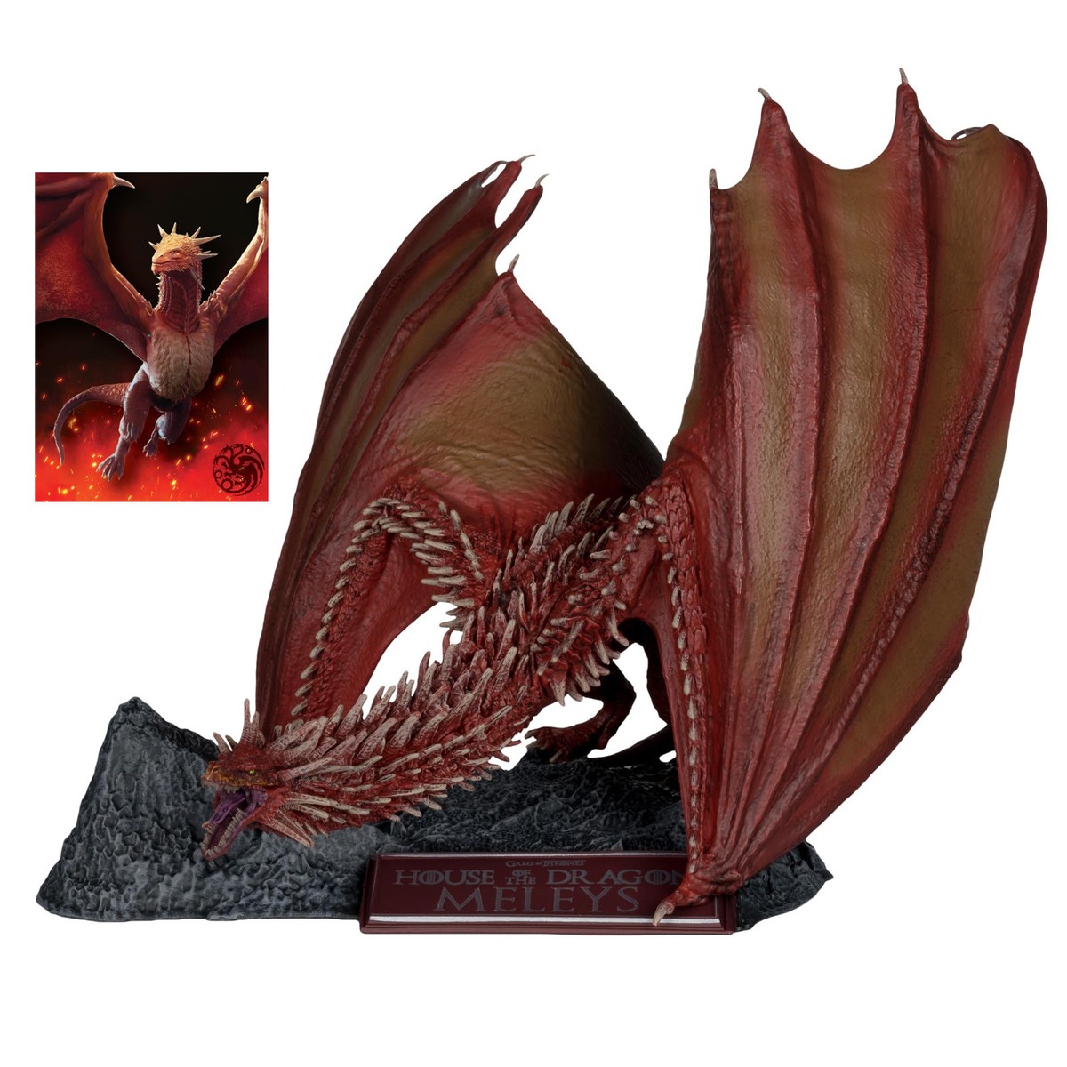 House of the Dragon Meleys メリーズ House of the Dragon Meleys Dragon Figure 9 Inch Rhaenys Targaryen