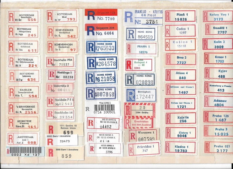 R-Zettel/International (115 versch.) - Bild 2 von 2