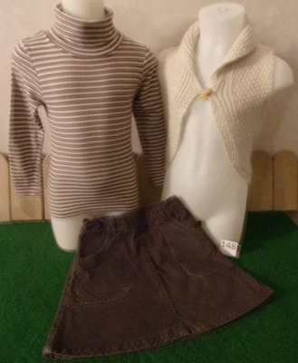 lot 8 vêtements enfant 6 ans fille,jean,sweat,gilet,sous-pull,jupe,robe ........ - Photo 1/3