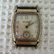 Vintage Mens 10ax 15 Jewel Bulova Manual Wind Wrist Watch Face Parts Or Repair Vintage Mens 10ax 15 Jewel Bulova Manual Wind Wrist Watch Face Parts Or Repair
