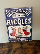 PLAQUE PUBLICITAIRE RICQLES