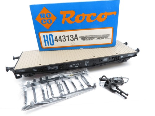 360H0 /5 - Roco H0 44313 - Schwerlastwagen der DB / 0792-5 - top in OVP | Condition: Gebraucht