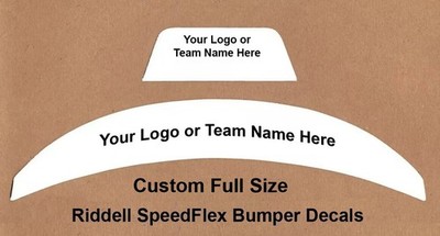 Custom FULL SIZE Bumper Decals for Riddell SpeedFlex - 20mil Vinyl
