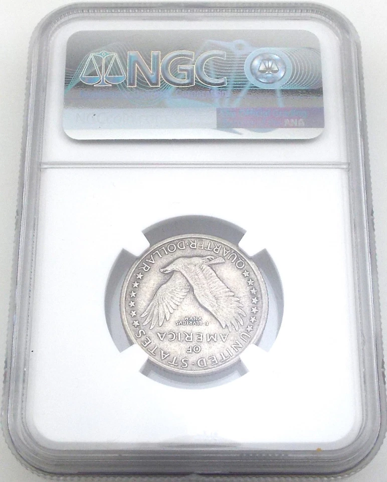 1917 - Standing Liberty Type 1 - US Silver Quarter 25c - NGC XF 45~#6693 - Image 3 of 4