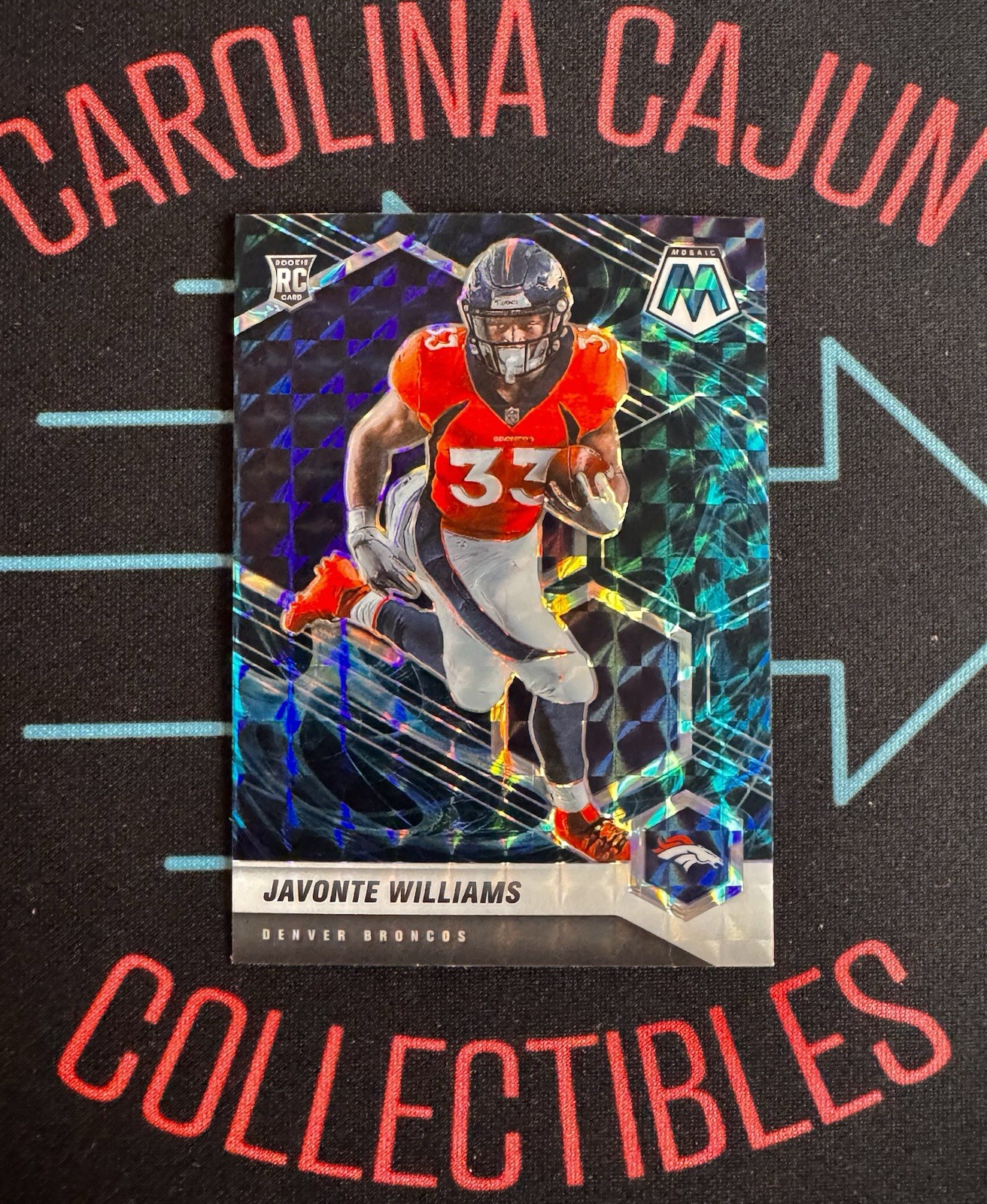 2021 Javonte Williams Panini Mosaic Football Genesis Rookie #315 Cowboys