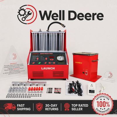 Launch CNC602A Auto Gasoline Ultrasonic Injector Cleaner Tester+220V Transformer
