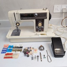 Toyota 555 Heavy Duty Semi-Industrial ZigZag Sewing Machine & Accessories & Case