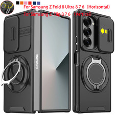 For Samsung Z Fold 8 Ultra 7 6 FIip8 7 6 Rugged Magnetic Case W/Screen Protector