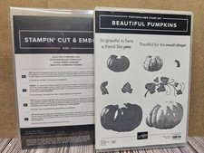 Stampin' Up BEAUTIFUL PUMPKINS Stamp Set  Dies LEAVES THANKFUL SMALL THINGS