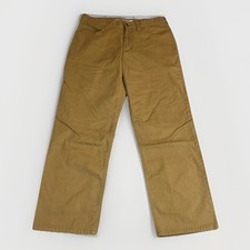 Carhartt Relaxed Fit Tan Canvas Carpenter Pants Mens Sz 32x30 BN2517-M