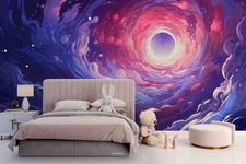 3D Space Digital Illustration Wall Murals Wallpaper Murals Wall Sticker 4