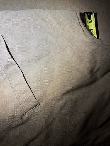 Vintage Carhartt Duck Sherpa Lined Zip Vest Made In USA Size Is A Guess XL? Read - Picture 6 of 24
