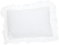 Ruffled Pillow Sham 2 Pack, Standard, White FRE30102WHIT07