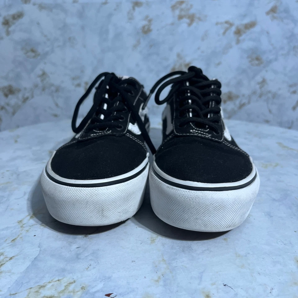 Vans Old Skool OTW Women's Size 8 Shoes Black White Low Top Platform Sneakers - Image 2 of 4
